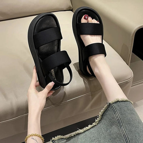 Double Strap Sling Back Sliders